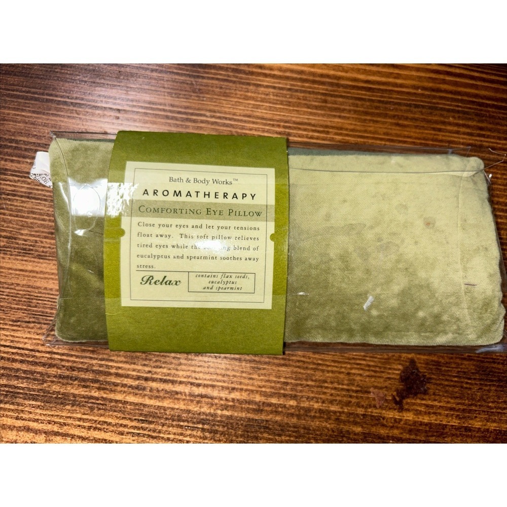 Bath & Body Works RARE VTG Aromatherapy Comforting Eye Pillow Relax Eucalyptus